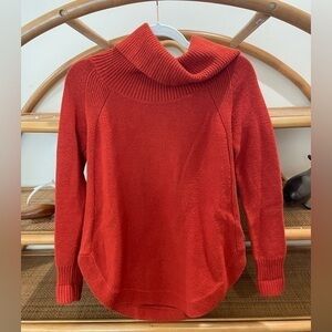 Anthropologie rust colored cowl neck sweater women’s